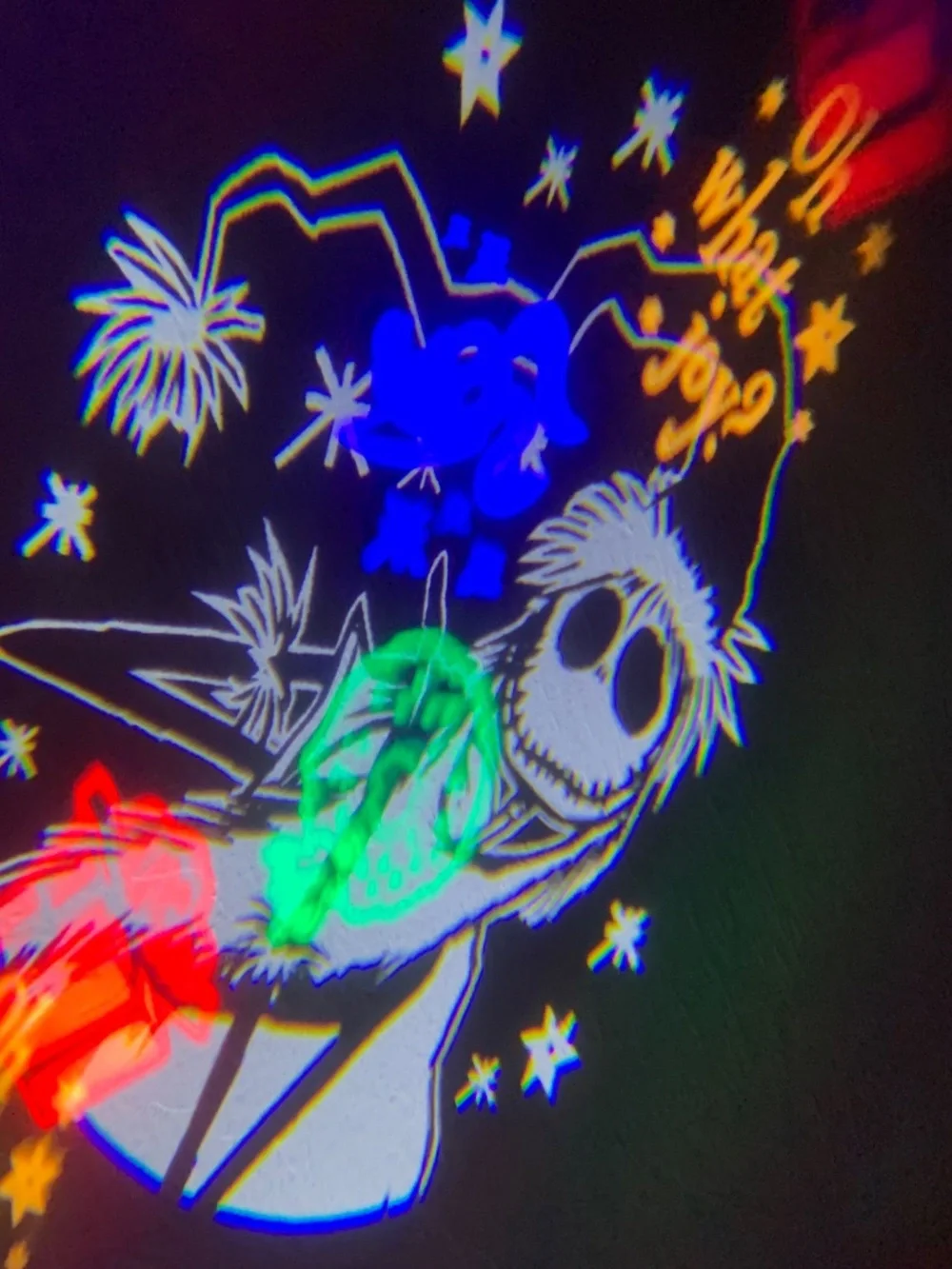 Gemmy Disney Nightmare Before Christmas LED Whirl-A-Motion Holiday Projector
